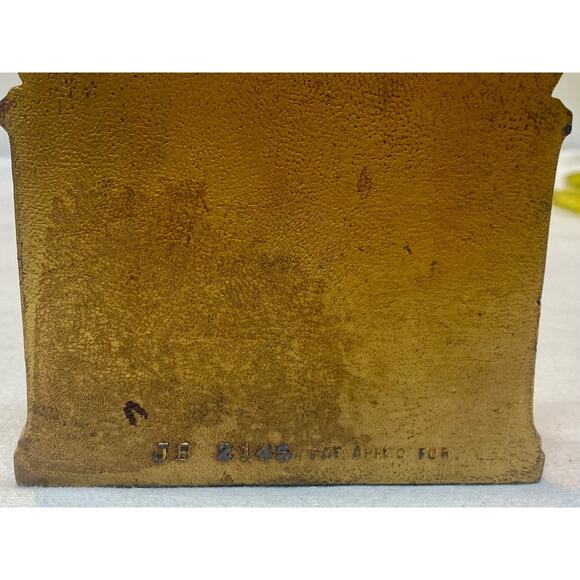 VINTAGE JB 2145 JENNINGS BROTHERS BRONZE LION BOOKEND - Picture 7 of 8